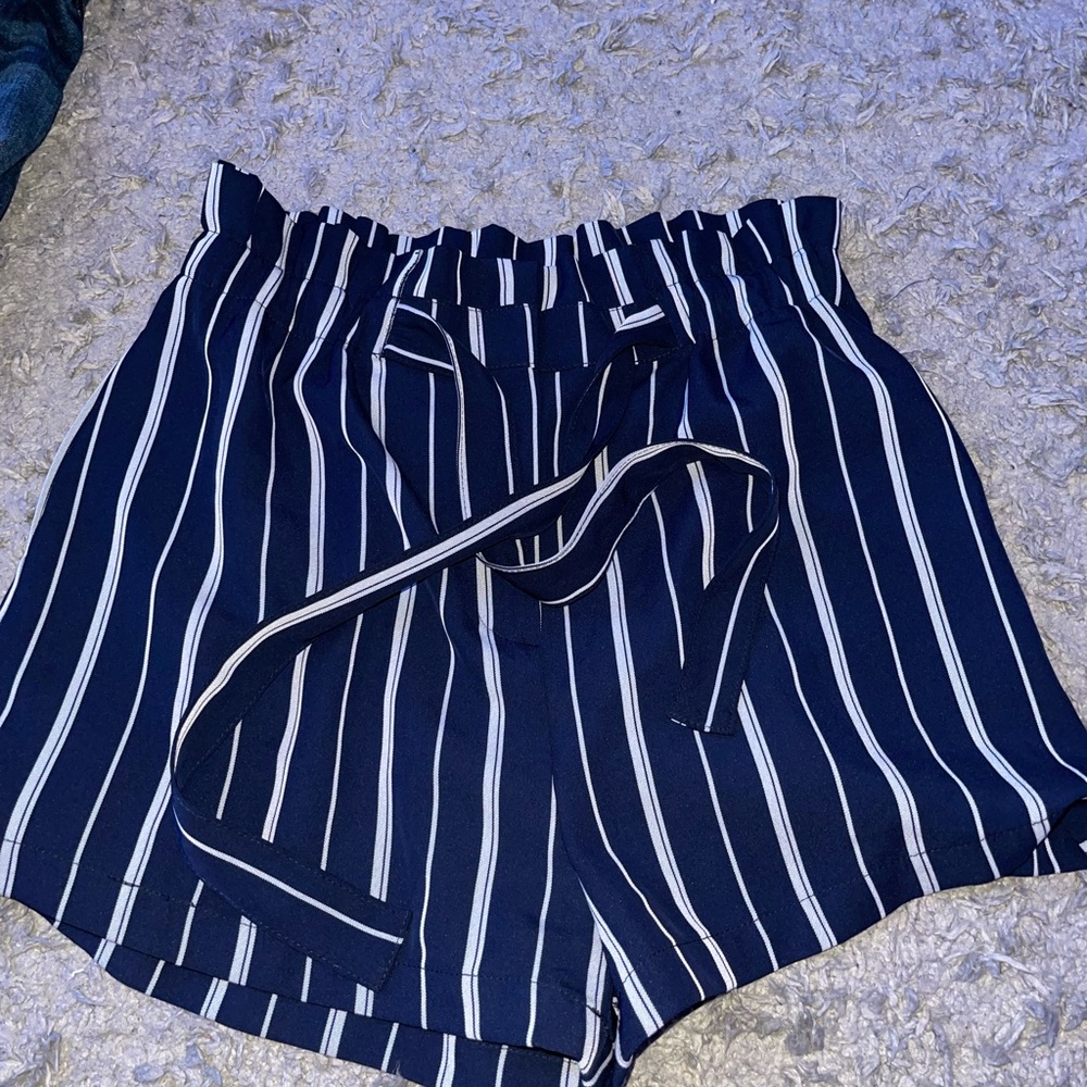 forever 21 dressy striped shorts